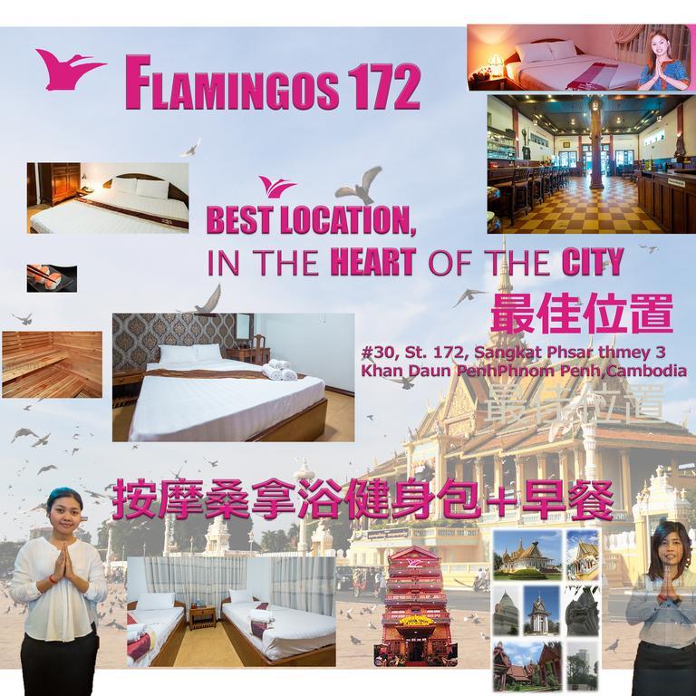 Flamingos Hotel Phnom Penh Exteriör bild